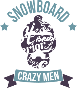 Snowboard crazy men