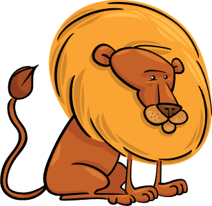 Rajzolt oroszlán