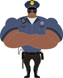 Nagydarab rendőr