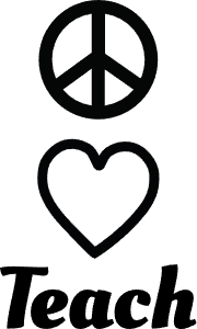 Peace love teach