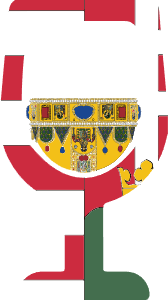 Magyar címer boros pohár
