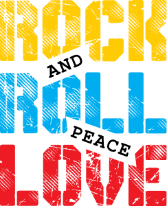 Rock and roll and peace love