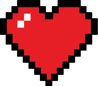 Pixeles szív