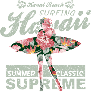 Hawaiian surfer