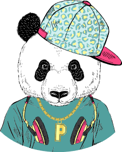 Hiphop panda
